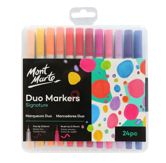 MM Duo Markers 24pc in Case