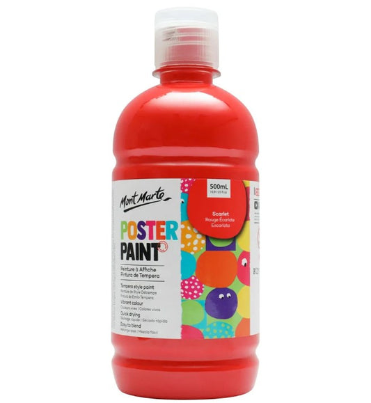 MM Poster Paint 500ml - Scarlet