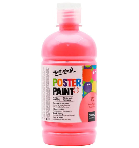 MM Poster Paint 500ml - Fluoro Pink
