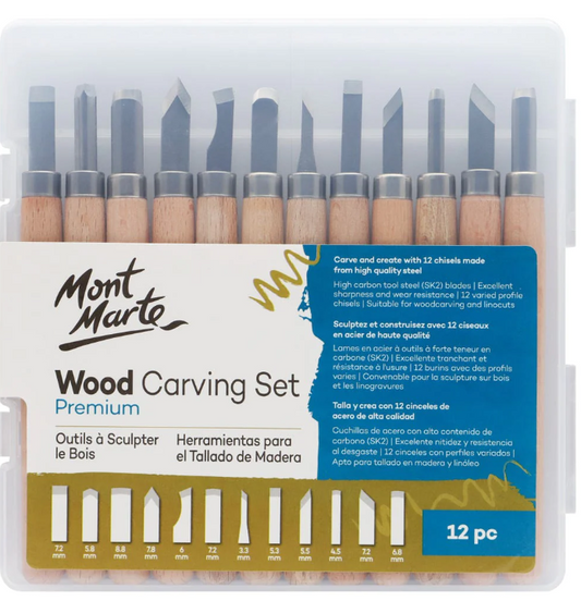 MM Wood Carving Set 12pc