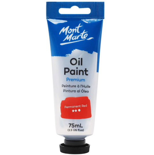 MM Oil Paint 75ml - Permanent Red