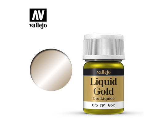 VALLEJO LIQUID GOLD 791-35ML. GOLD